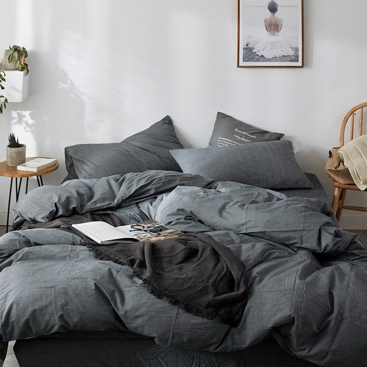 Decorative Cozy Checked Duvet Set Avarnia