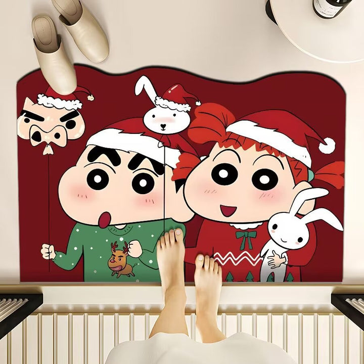Playful Cartoon-Themed Floor Mat