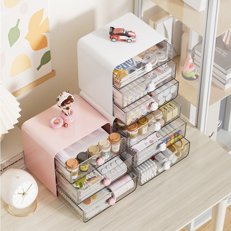 Modern Multi-Drawer Desktop Storage Organizer