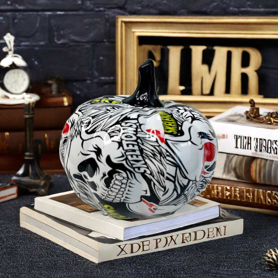 Artful Halloween pumpkin figure