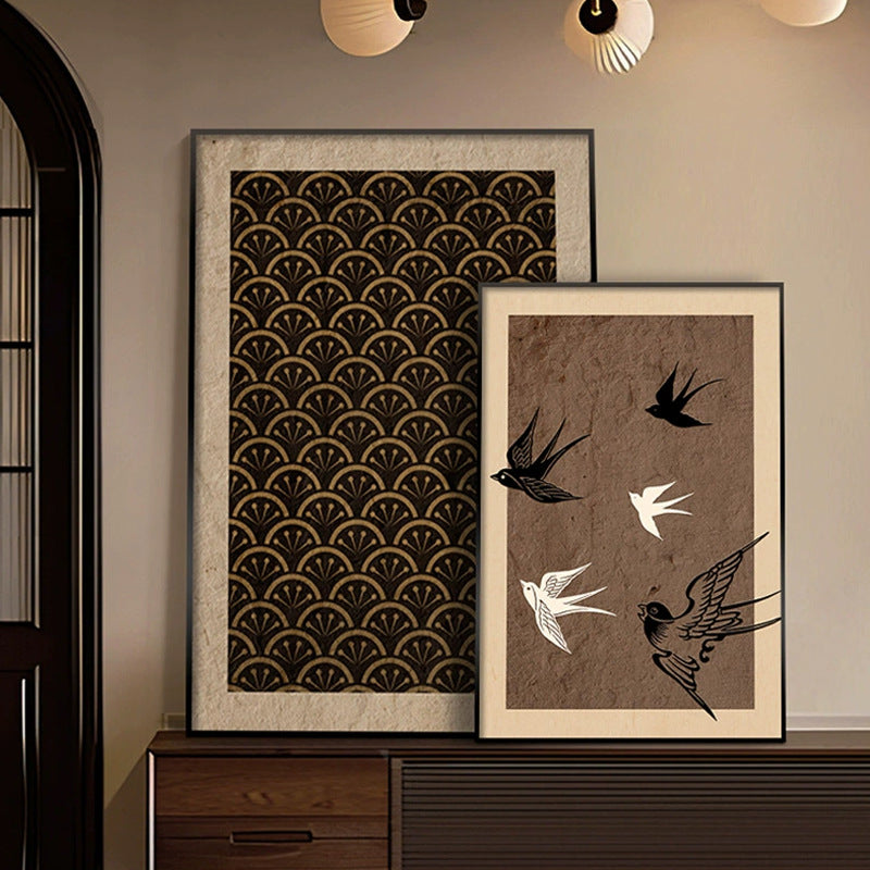 Floral Textured Framed Wall Art