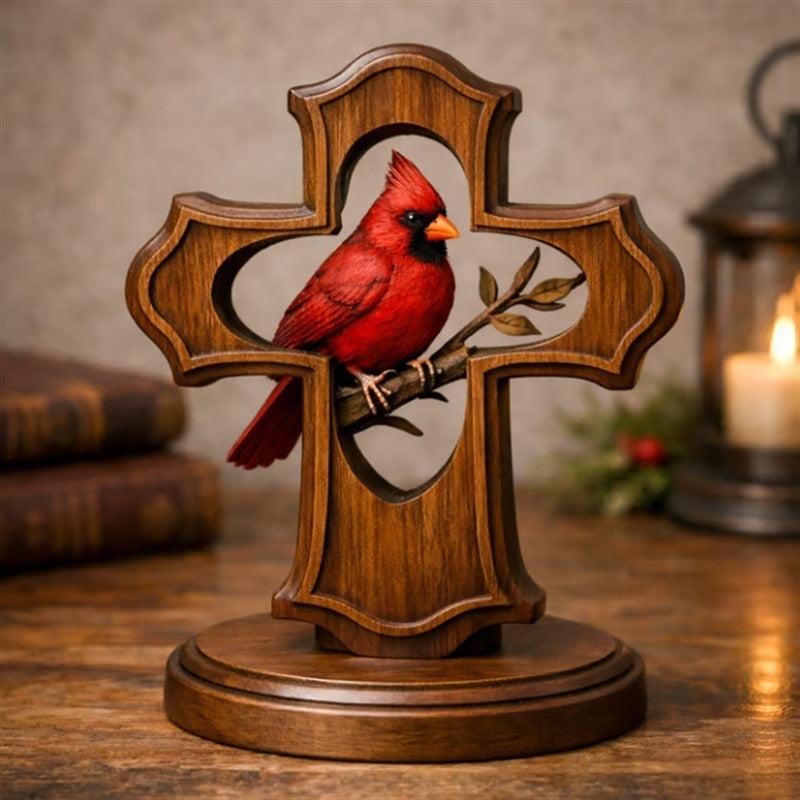 Decorative cross figure with Cardinal