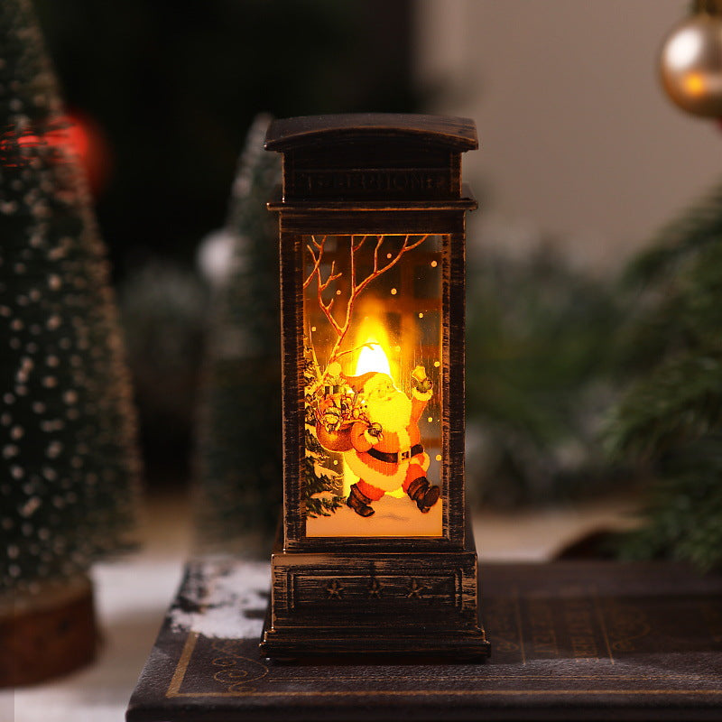 Nostalgic Christmas lantern with LED light
