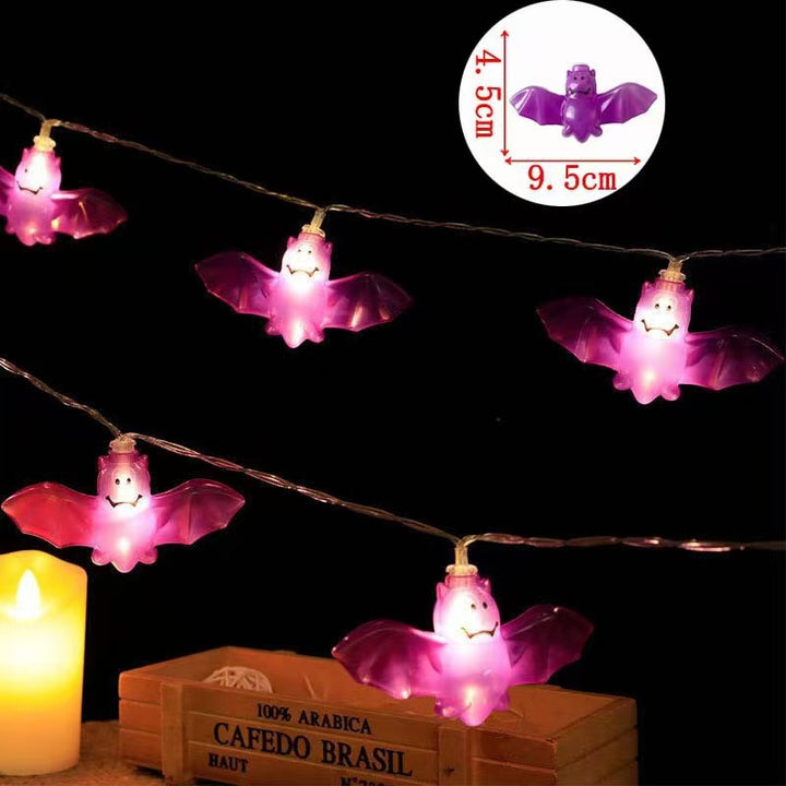 Decorative Halloween LED Pumpkin Ghost Bat String Lights