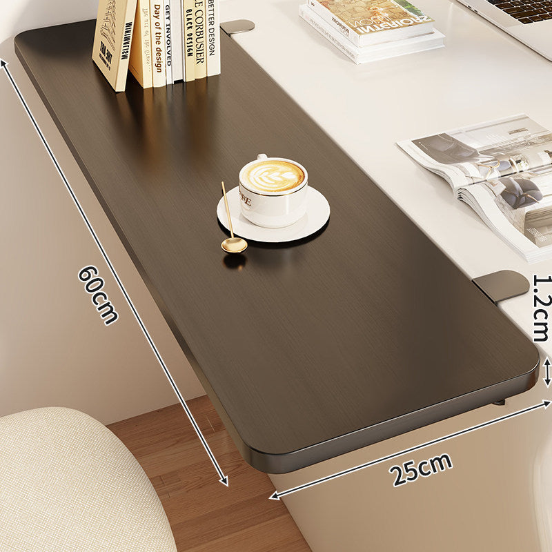 Compact Foldable Clip-On Desk-Edge Shelf