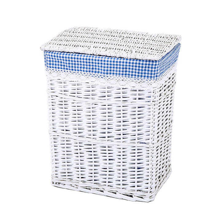High-quality laundry basket with elegant fabric lining