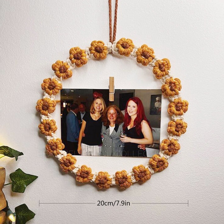 Floral Macrame Hoop Wreath
