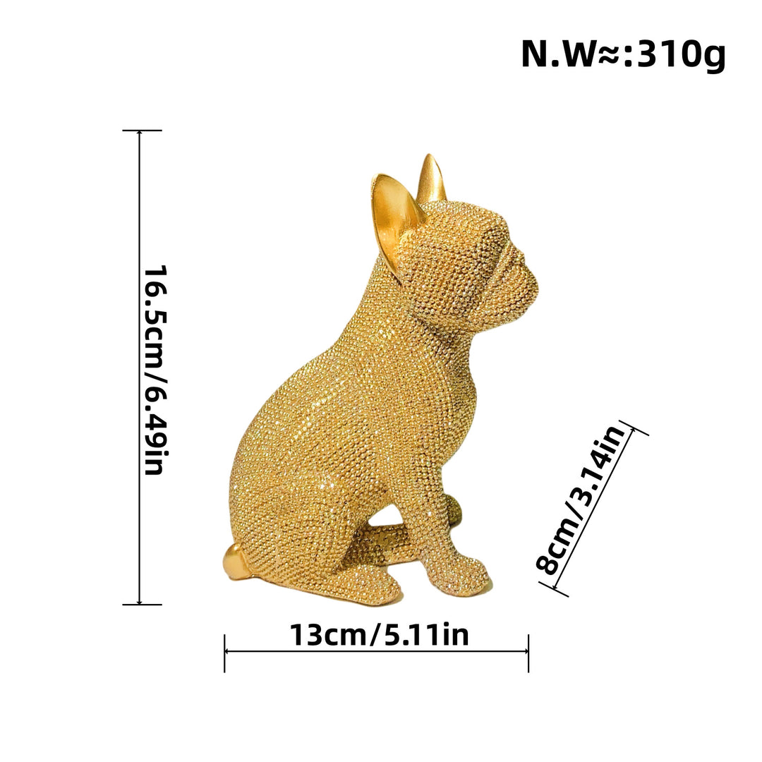 decorative French Bulldog sculpture