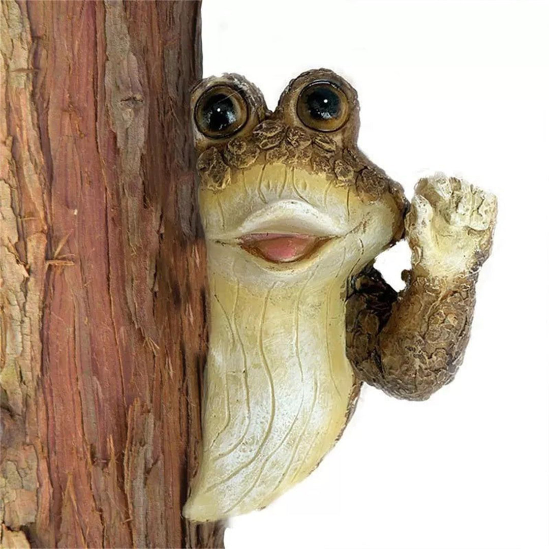 Whimsical Frog Wall Sculpture