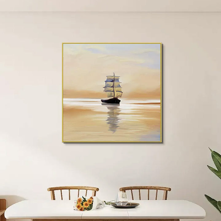Coastal Sailboat Framed Wall Art