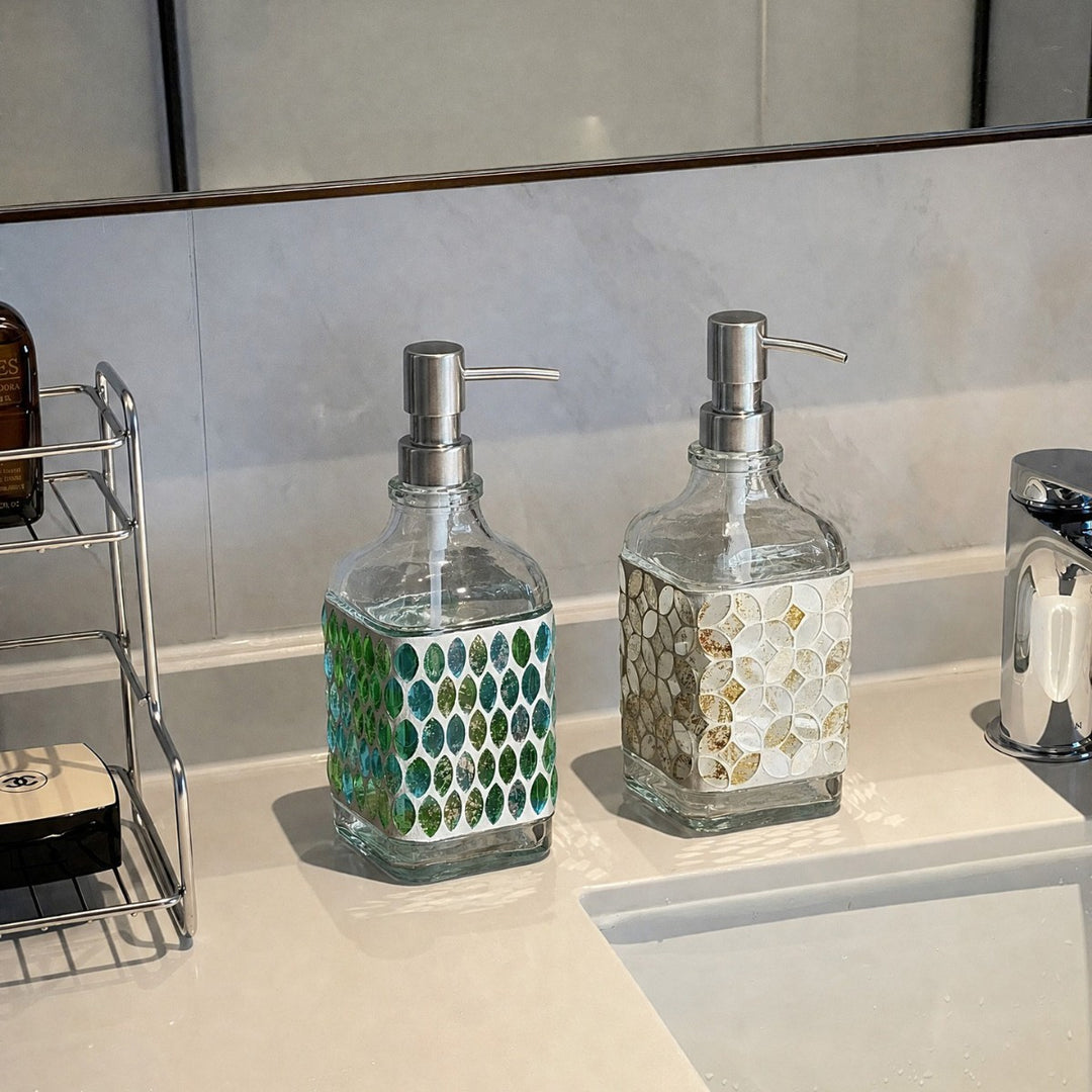 Decorative Liquid Soap Dispenser Set