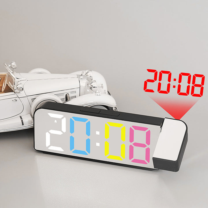 Projection clock with digital display