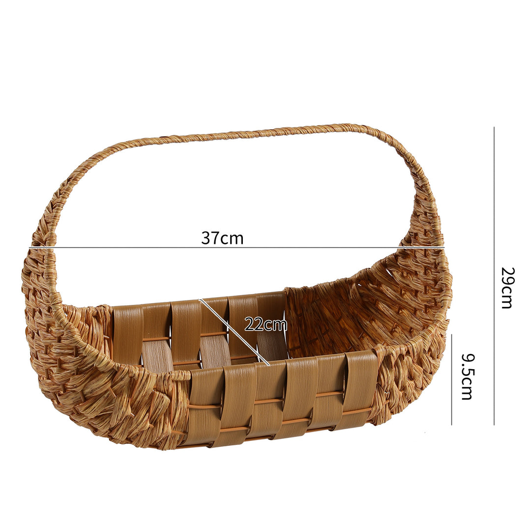 Handcrafted Rattan Storage Basket