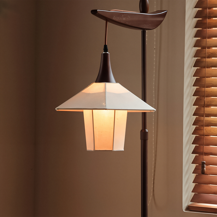 Vintage-inspired floor lamp