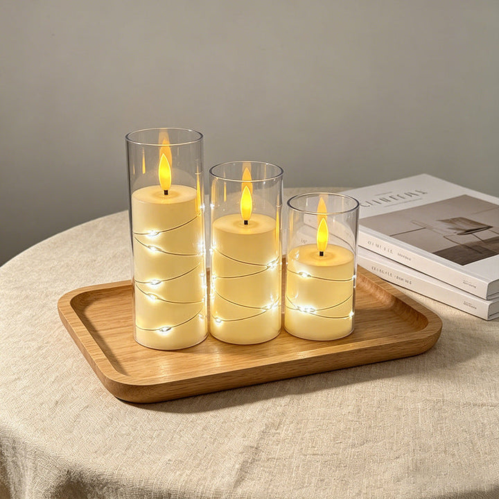 LED Scented Candle with Flame Effect