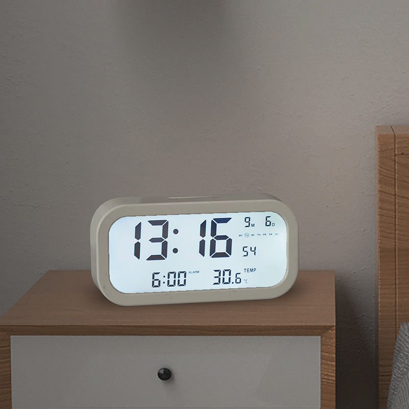 Digital Alarm Clock with Large LED Display and Temperature Function