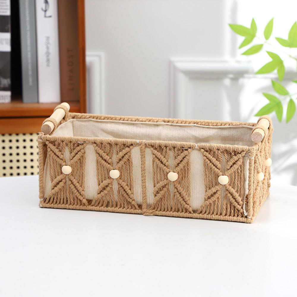 Decorative Macrame Storage Basket
