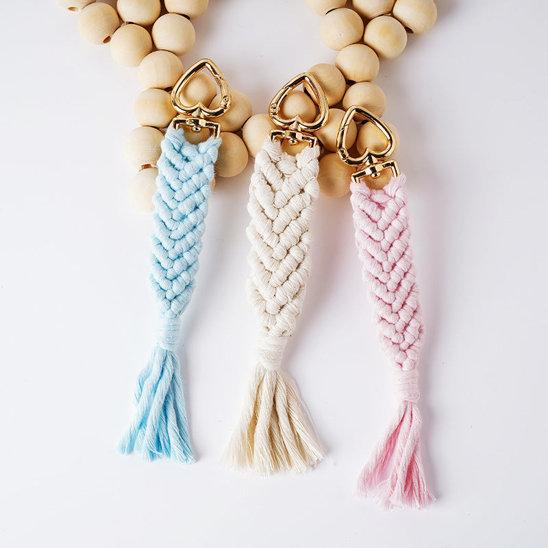 Decorative Macramé Keychain Holder