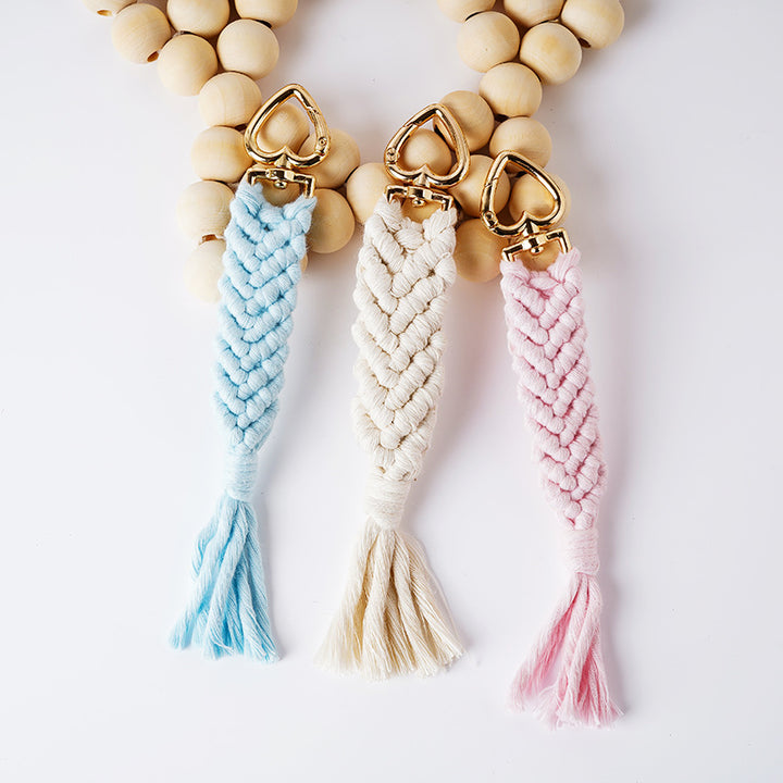 Decorative Macramé Keychain Holder