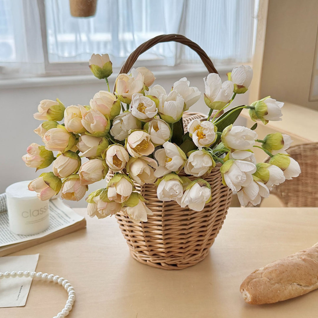 Realistic Artificial Tulip Bouquet