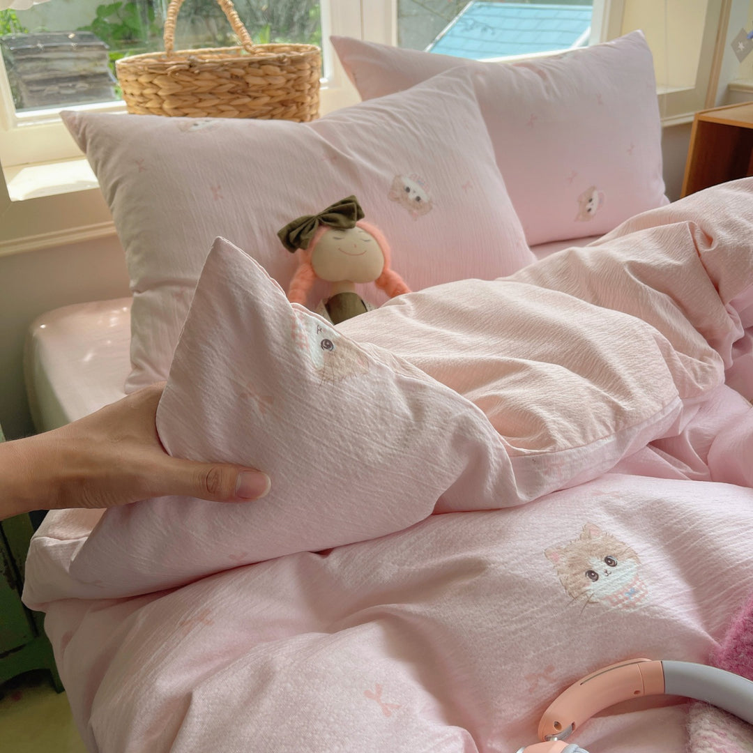 Playful Cartoon-Themed Bedding Set