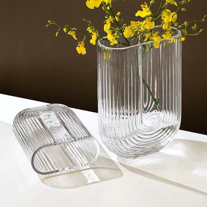 Decorative Glass Vase for Dining Table Decor