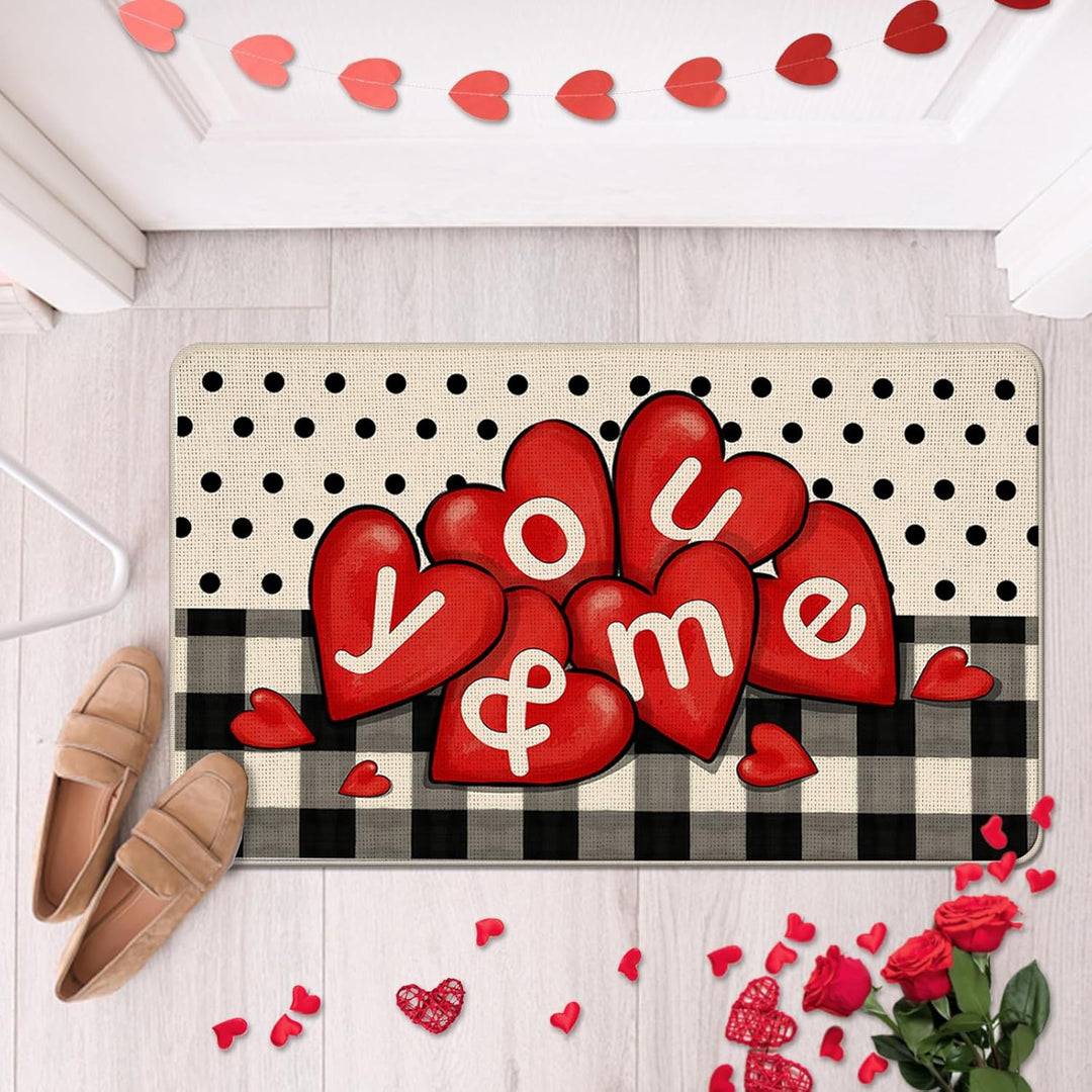 Romantic Floral Welcome Mat