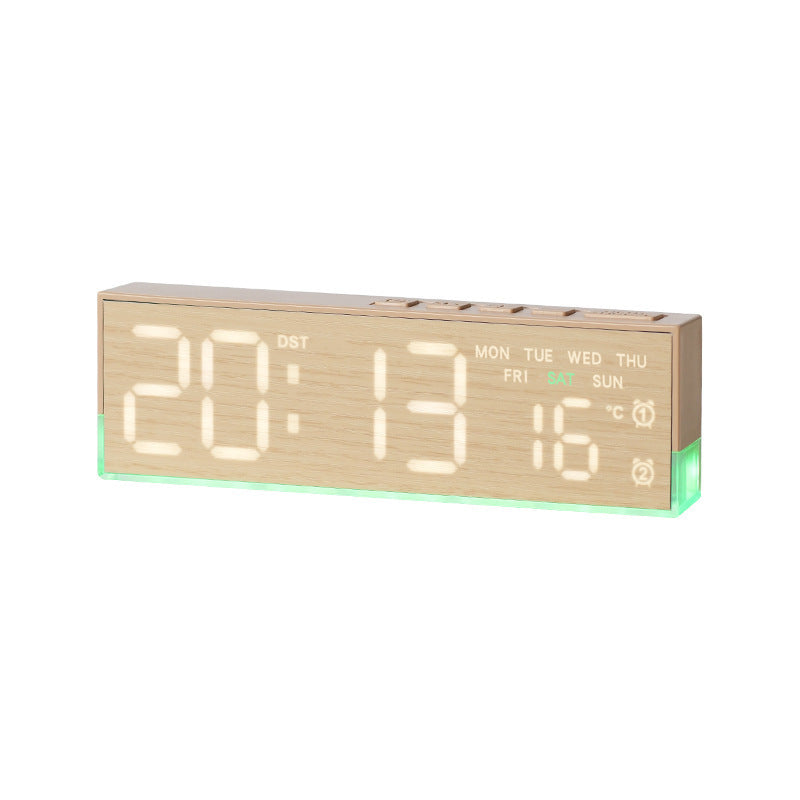 Digital alarm clock with intelligent hygrometer function
