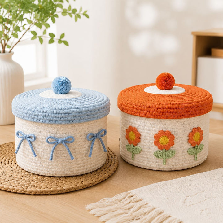 Decorative Knitted Storage Container