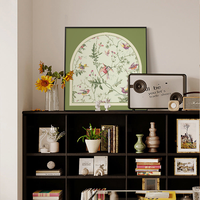 Framed Botanical Bird Illustration Print