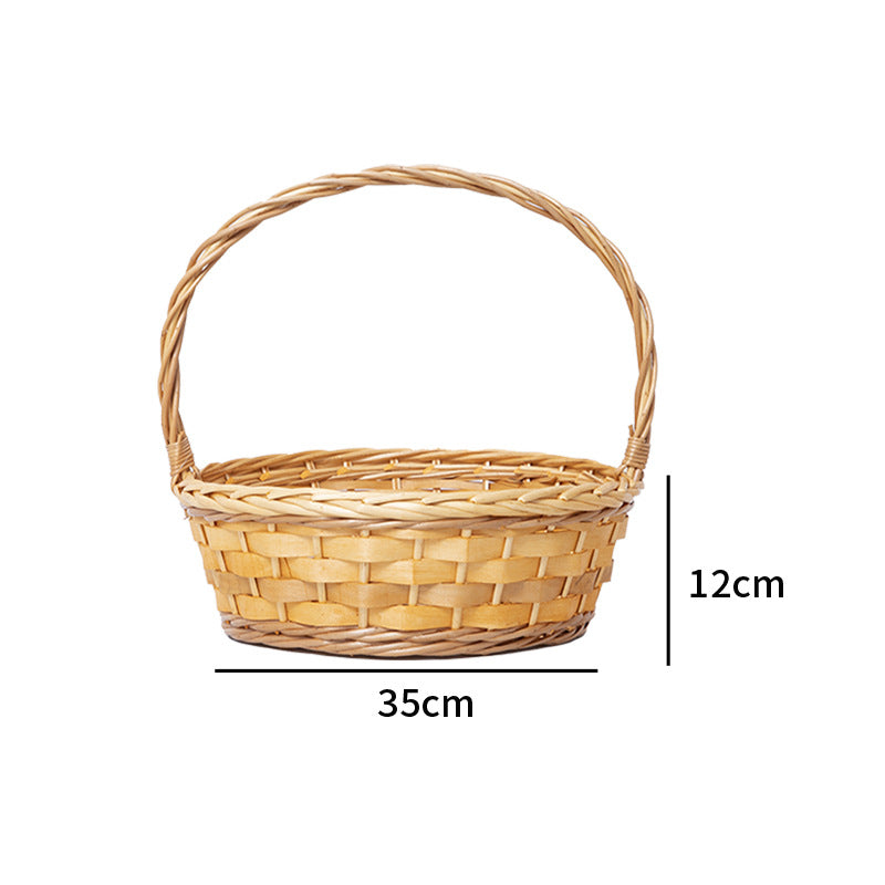 Handmade basket with sturdy handle