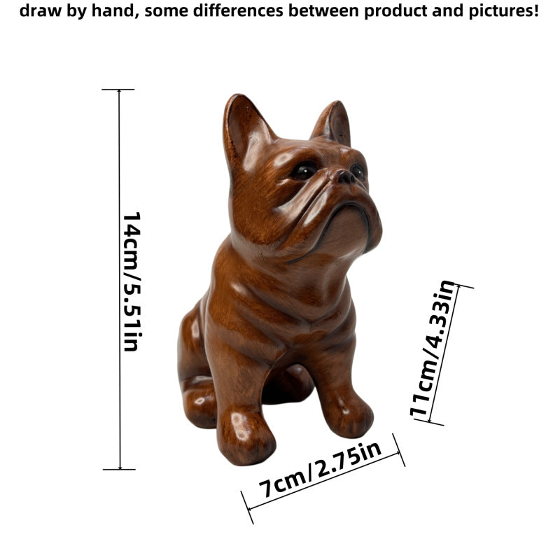 Creative bulldog figure made of hand-painted resin