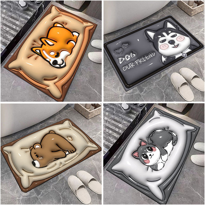 Cute Cartoon Cat Shape Bath Mat