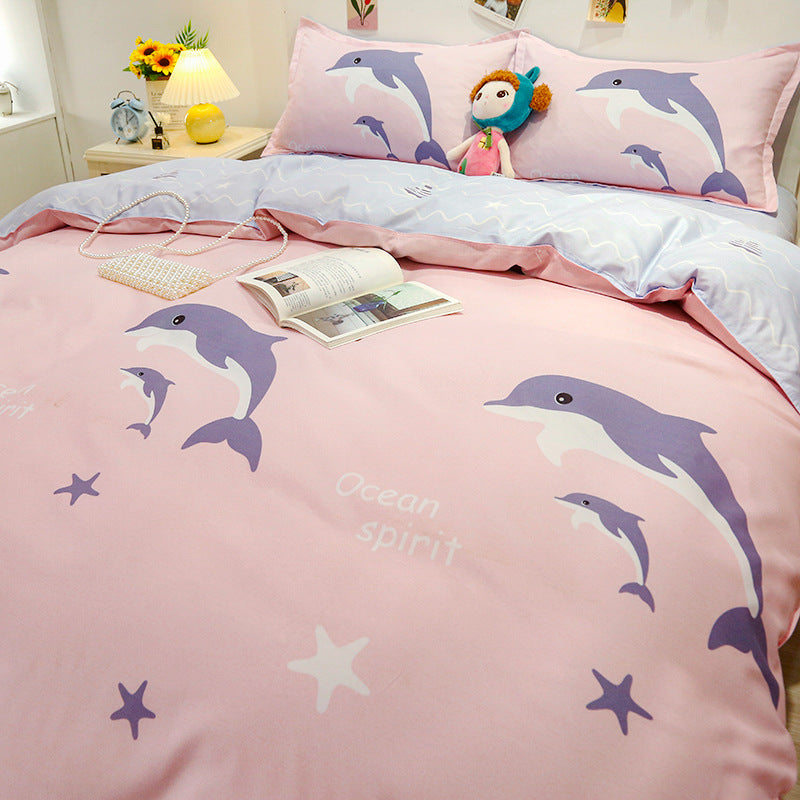 Fun Cartoon-Themed Duvet Cover Set