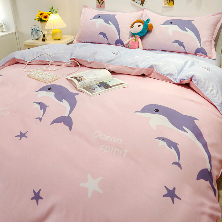 Fun Cartoon-Themed Duvet Cover Set