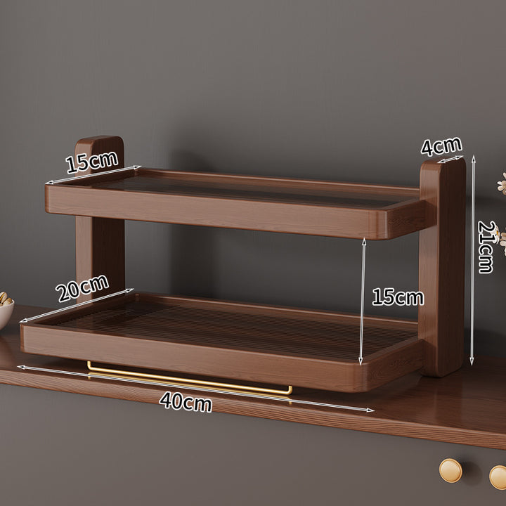 Wooden frame shelf