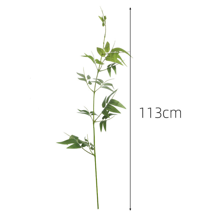 Natural artificial branch with intricately detailed leaves