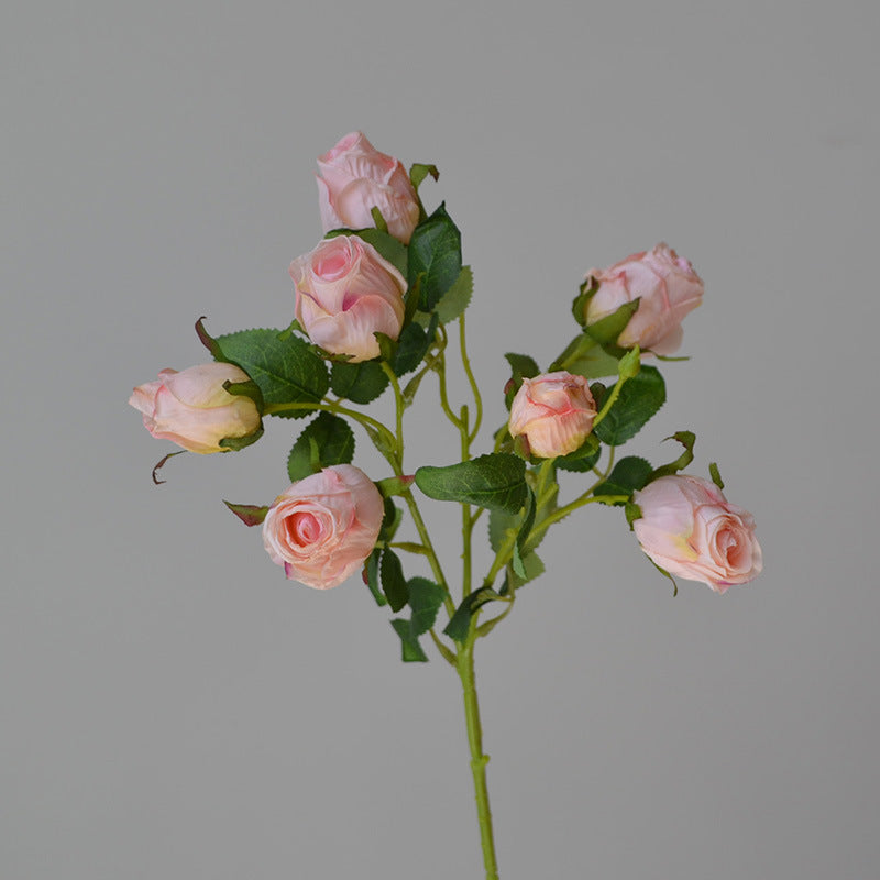 Realistic Velvet Rose Stem for Floral Decor