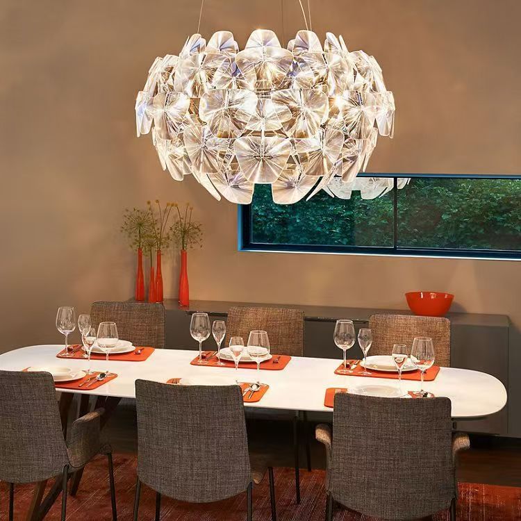 Modern geometric pendant light