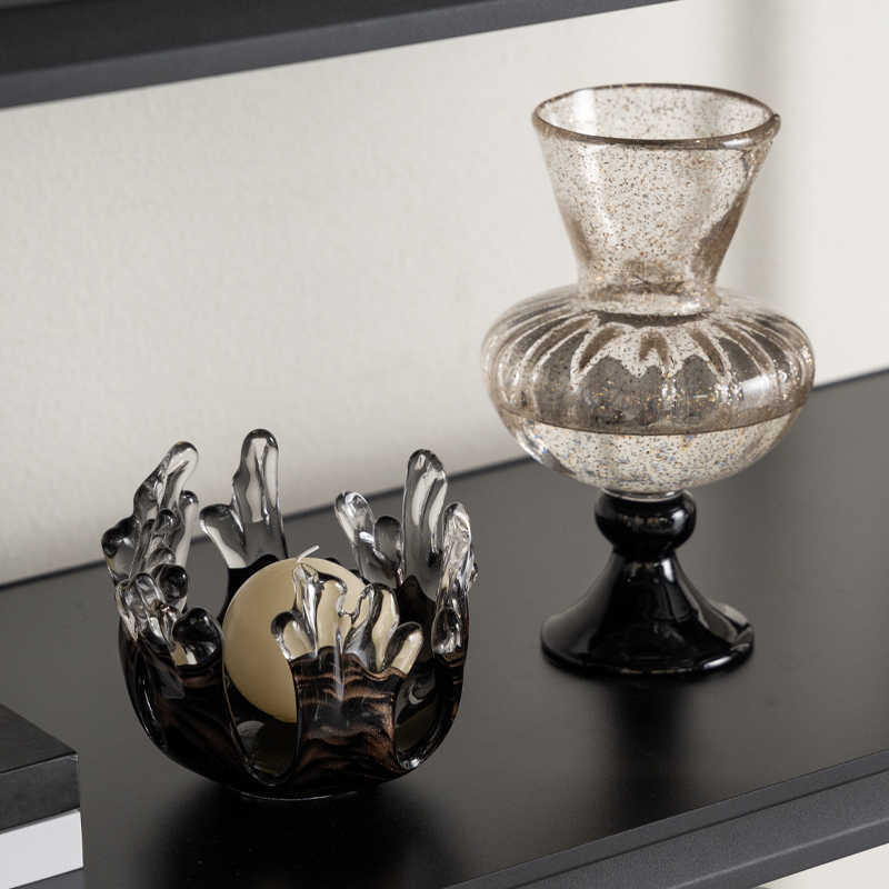 Sculptural Resin Splash Centerpiece Bowl