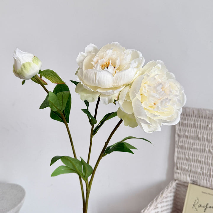 Realistic Artificial Peony Flower Stem