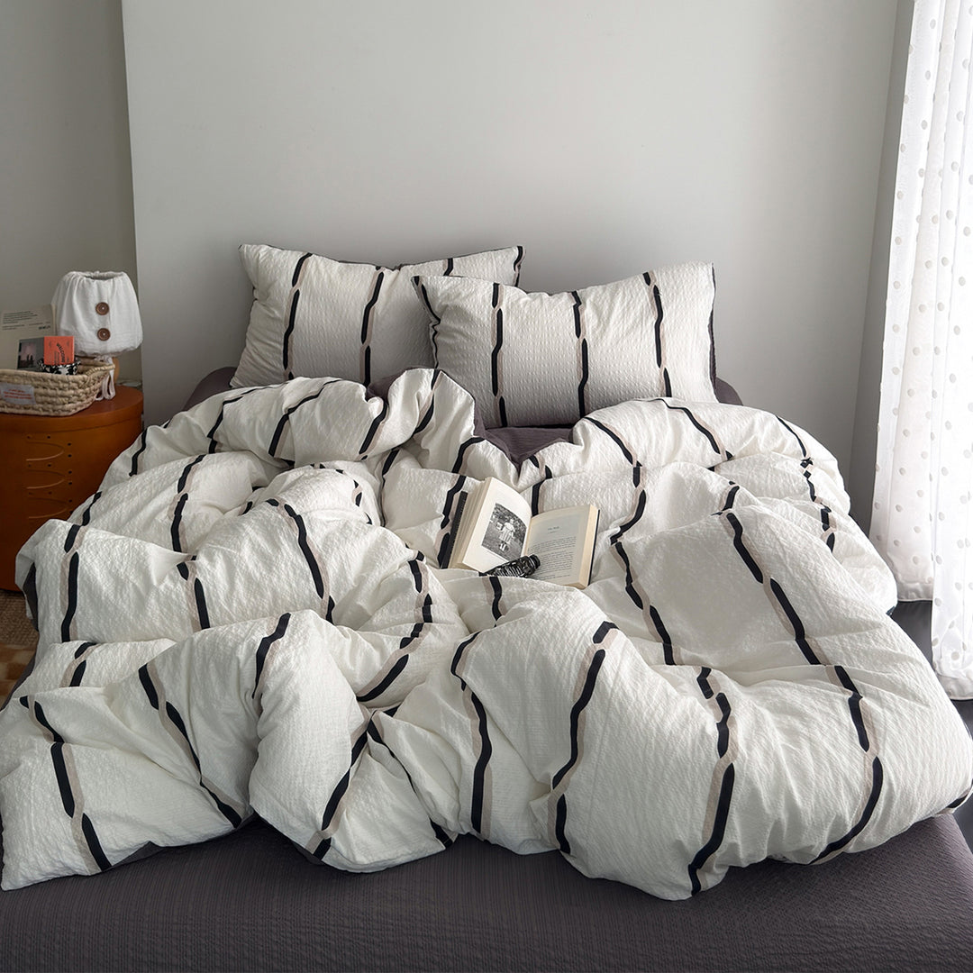 Playful Cartoon Character Bedding Set