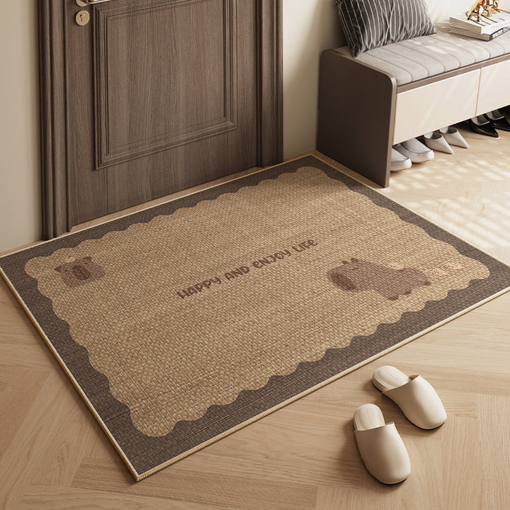 Playful Circus-Themed Door Mat