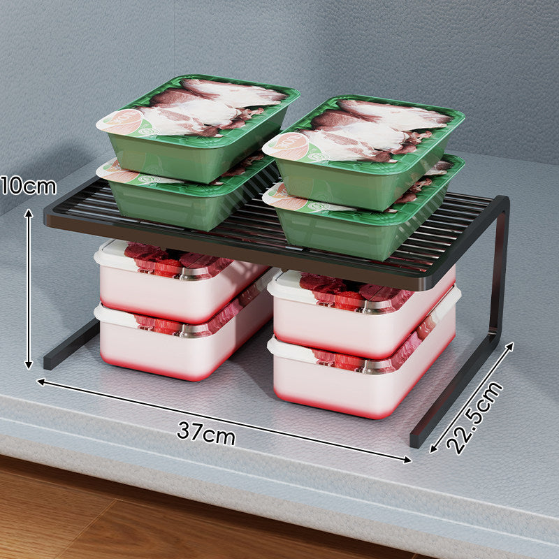 Triple-Tier Slim Slotted Countertop Pantry Shelf Organizer