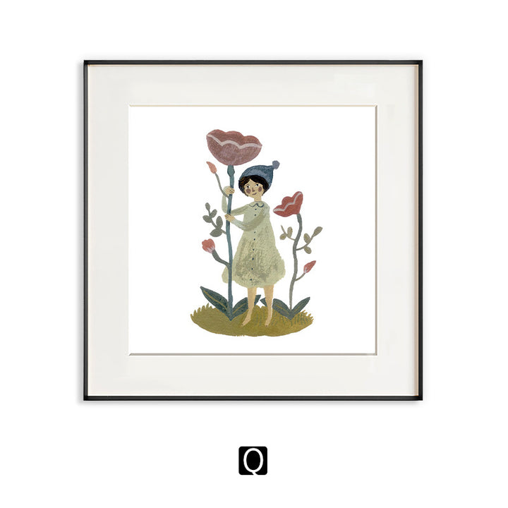 Framed Animal Illustration Artwork