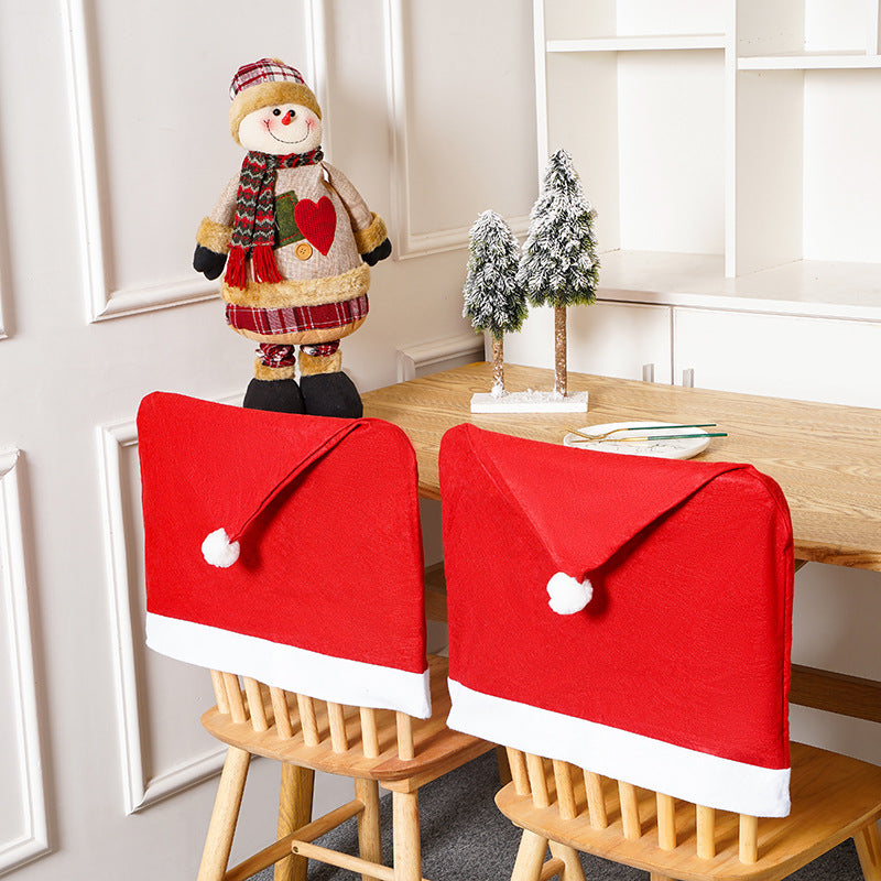 Festive chair cover with Christmas motif