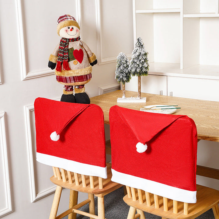 Festive chair cover with Christmas motif