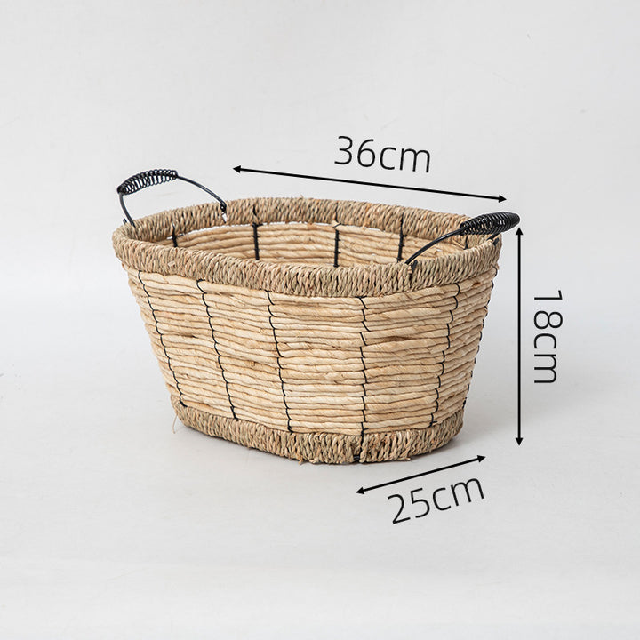 Versatile storage basket with sturdy woven design