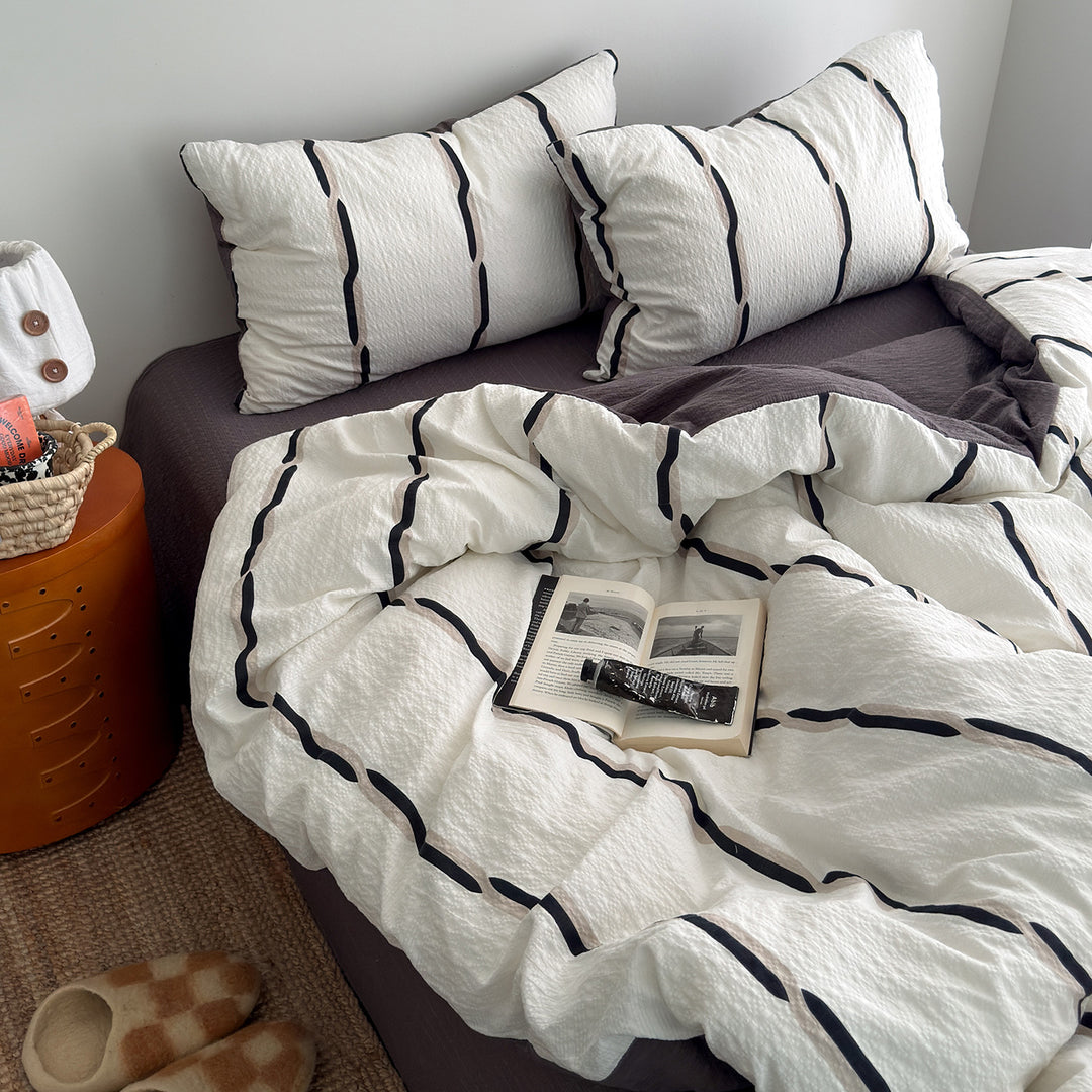 Playful Cartoon Character Bedding Set