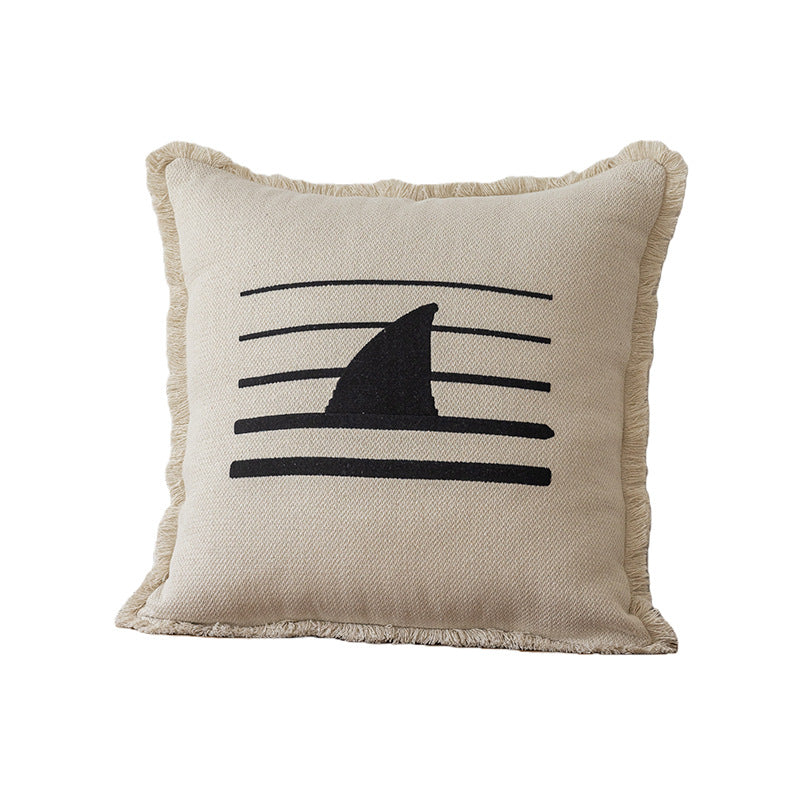 Coastal-Themed Decorative Throw Pillow